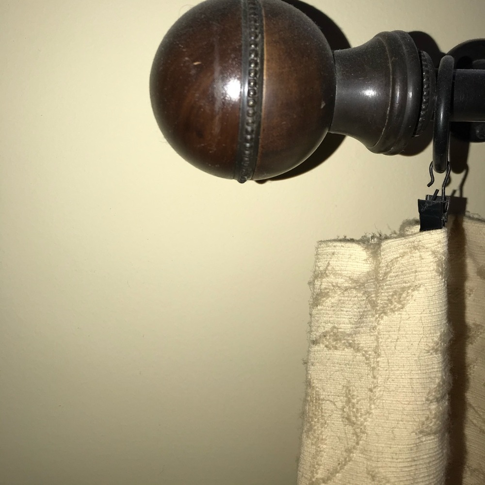 Pottery Barn curtain rods small and medium